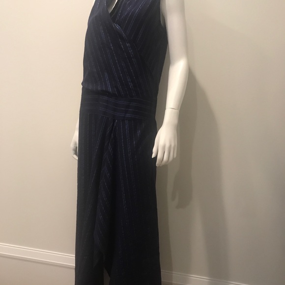 Maria Cornejo Madira maxi dress blue metal stripe - Picture 2 of 10